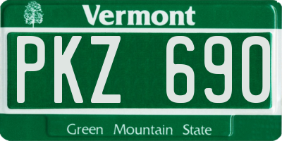 VT license plate PKZ690