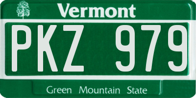 VT license plate PKZ979