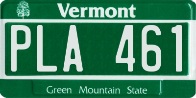VT license plate PLA461