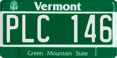 VT license plate PLC146