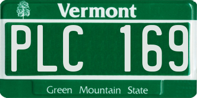 VT license plate PLC169
