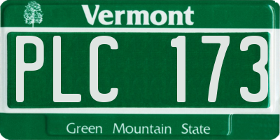 VT license plate PLC173