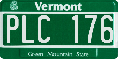 VT license plate PLC176