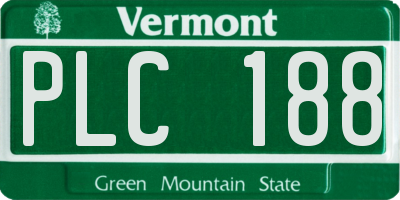 VT license plate PLC188