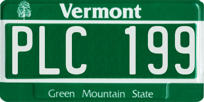 VT license plate PLC199