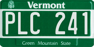 VT license plate PLC241