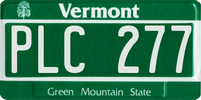 VT license plate PLC277