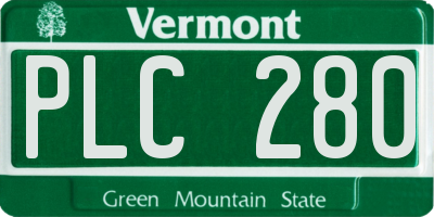 VT license plate PLC280