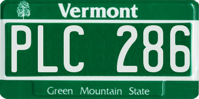 VT license plate PLC286