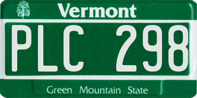 VT license plate PLC298