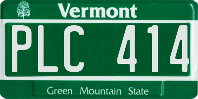 VT license plate PLC414