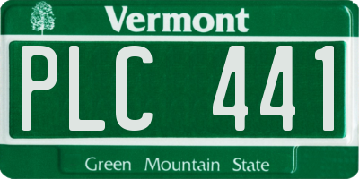 VT license plate PLC441