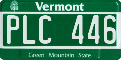VT license plate PLC446