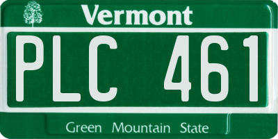 VT license plate PLC461