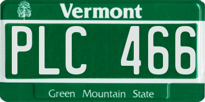 VT license plate PLC466