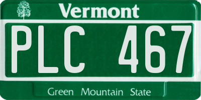 VT license plate PLC467