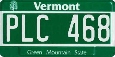 VT license plate PLC468