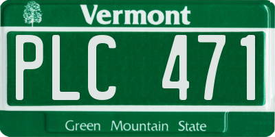 VT license plate PLC471