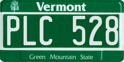 VT license plate PLC528