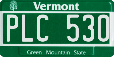 VT license plate PLC530