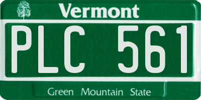 VT license plate PLC561