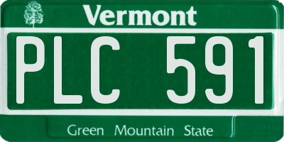 VT license plate PLC591