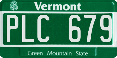 VT license plate PLC679