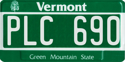VT license plate PLC690