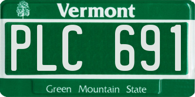 VT license plate PLC691