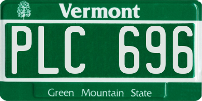 VT license plate PLC696