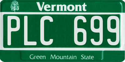 VT license plate PLC699