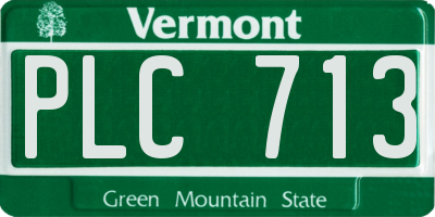 VT license plate PLC713