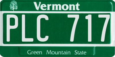 VT license plate PLC717