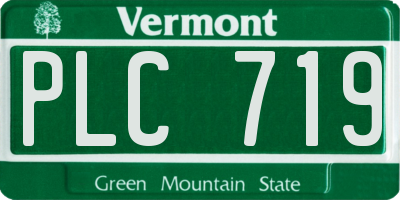 VT license plate PLC719