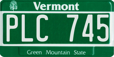 VT license plate PLC745