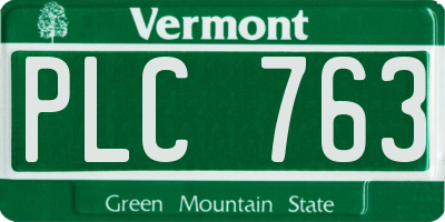 VT license plate PLC763