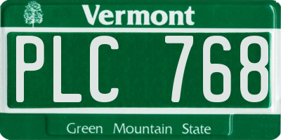 VT license plate PLC768
