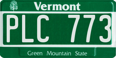 VT license plate PLC773