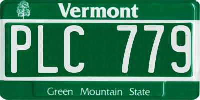 VT license plate PLC779