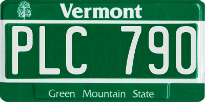 VT license plate PLC790