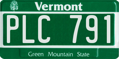 VT license plate PLC791