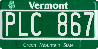 VT license plate PLC867
