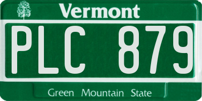 VT license plate PLC879