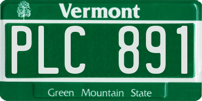 VT license plate PLC891
