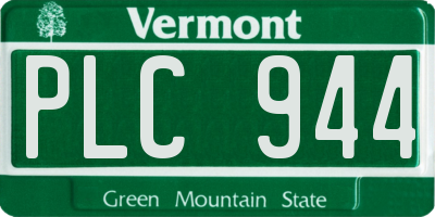 VT license plate PLC944