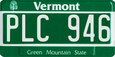 VT license plate PLC946