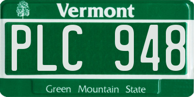 VT license plate PLC948