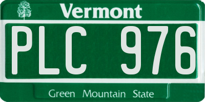 VT license plate PLC976