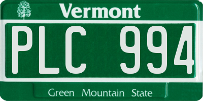 VT license plate PLC994