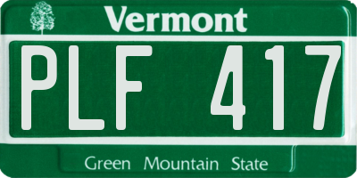 VT license plate PLF417